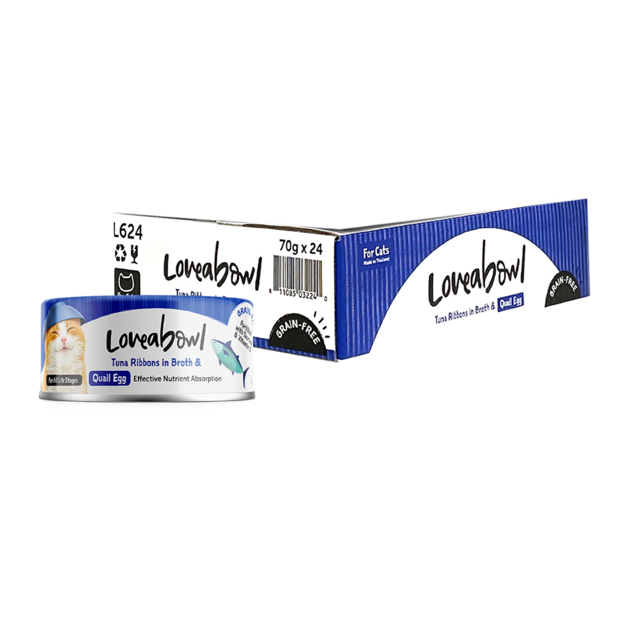 Loveabowl Tuna Broth Cat Wet Food 70g x 24 (Carton)