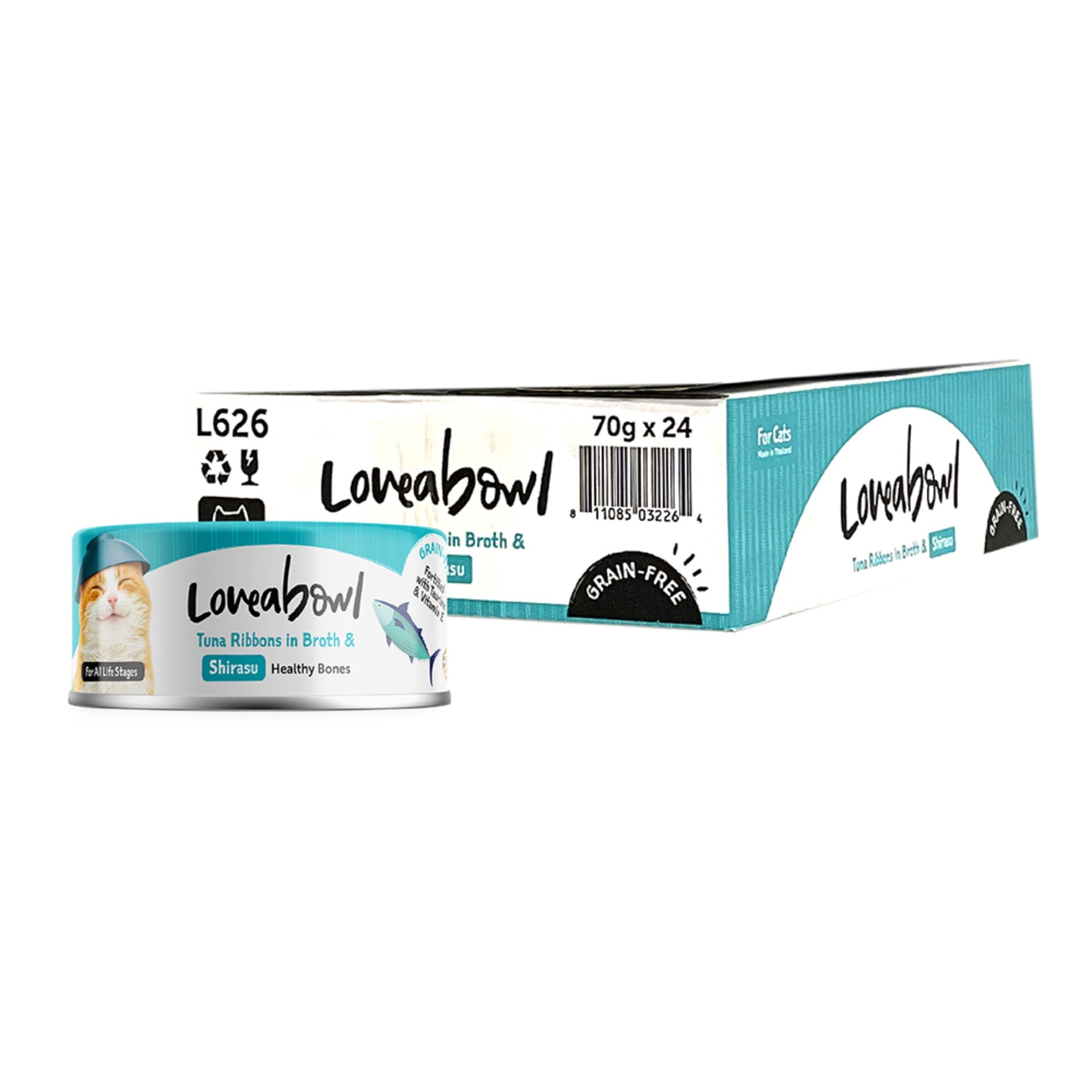 Loveabowl Tuna Broth Cat Wet Food 70g x 24 (Carton)