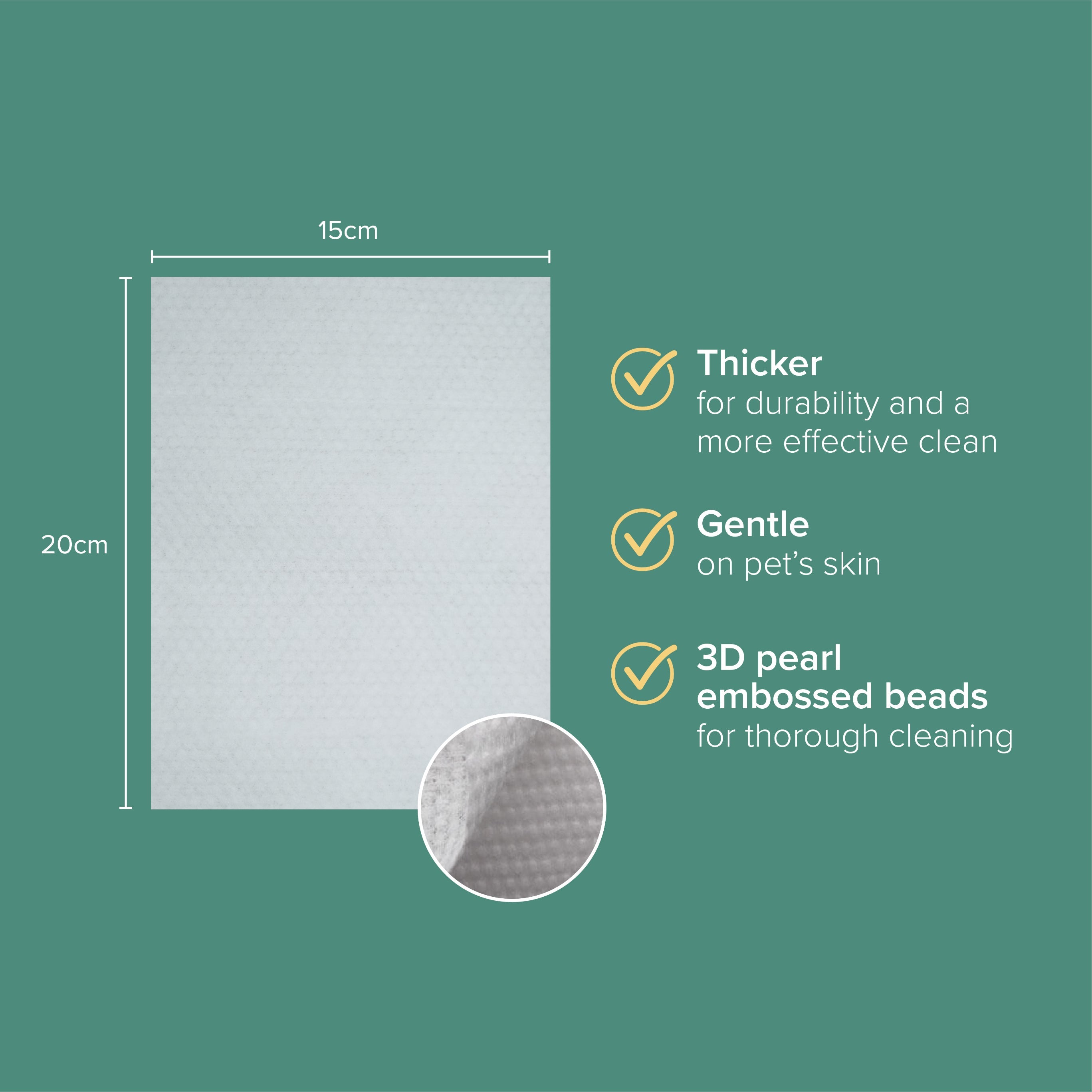 nurturepro™ AG+ Silver Pet Wipes 100 sheets