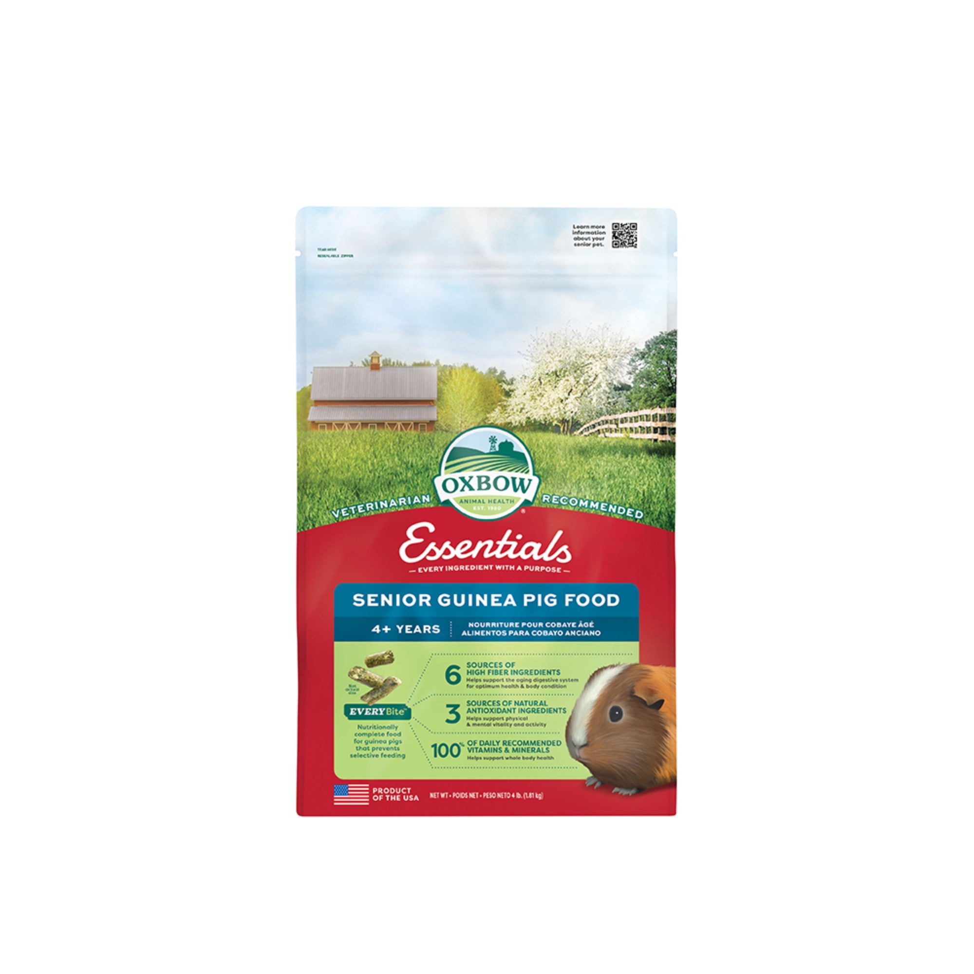 Oxbow Essentials Senior Guinea Pig Food 4lbs