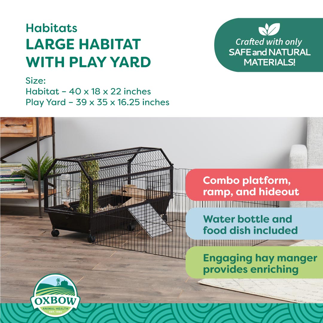 Oxbow Enriched Life Habitat with Play Yard
