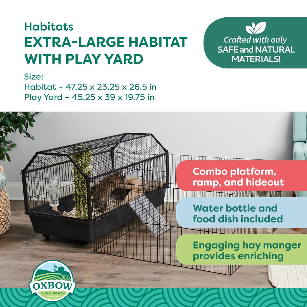 Oxbow Enriched Life Habitat with Play Yard