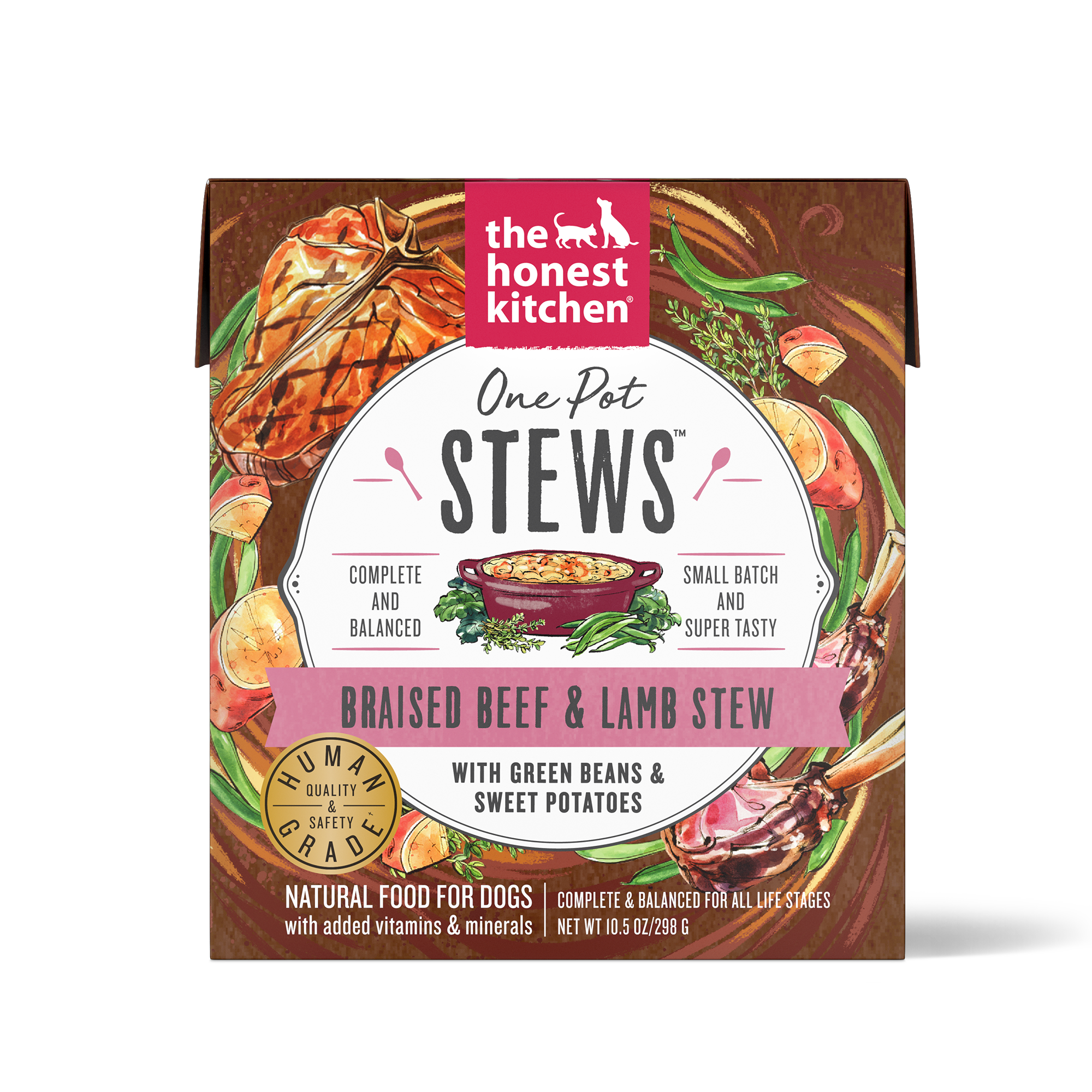 The Honest Kitchen One Pot Stews Wet Dog Food Braised Beef & Lamb 10.05oz