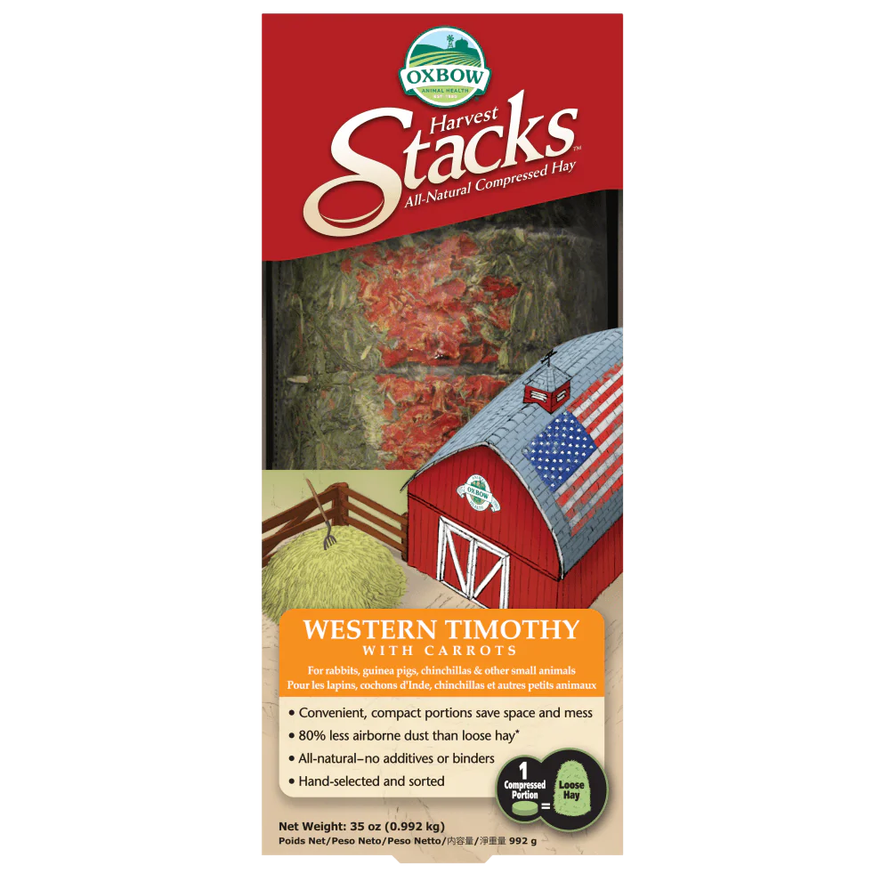 Oxbow Harvest Stacks Western Timothy & Carrot Compressed Hay