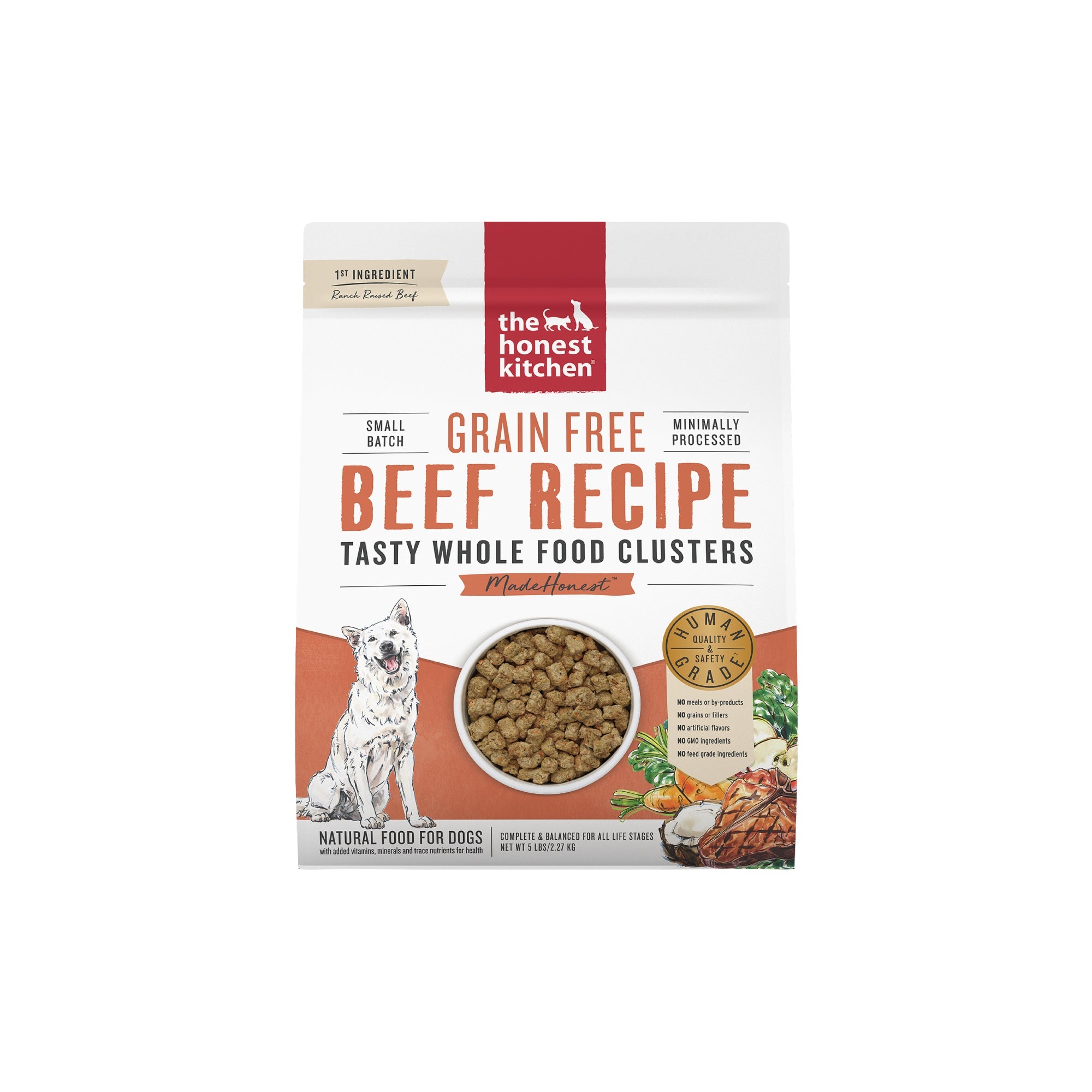 The Honest Kitchen Tasty Whole Food Clusters Grain Free Dog Food 5lbs