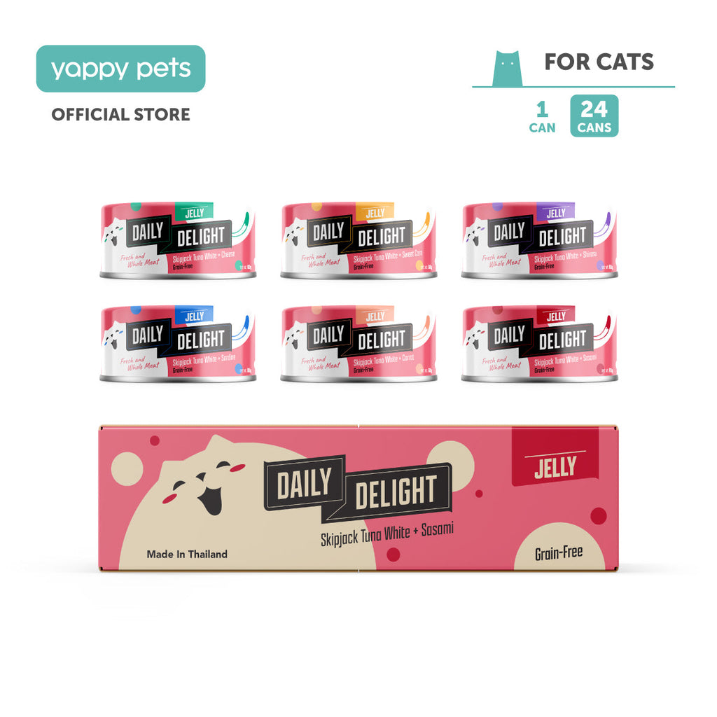 Daily Delight Jelly Skipjack Tuna Cat Wet Food 80g x 24 (Carton)