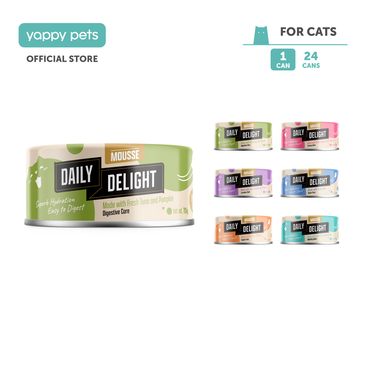 Daily Delight Mousse Cat Wet Food 80g