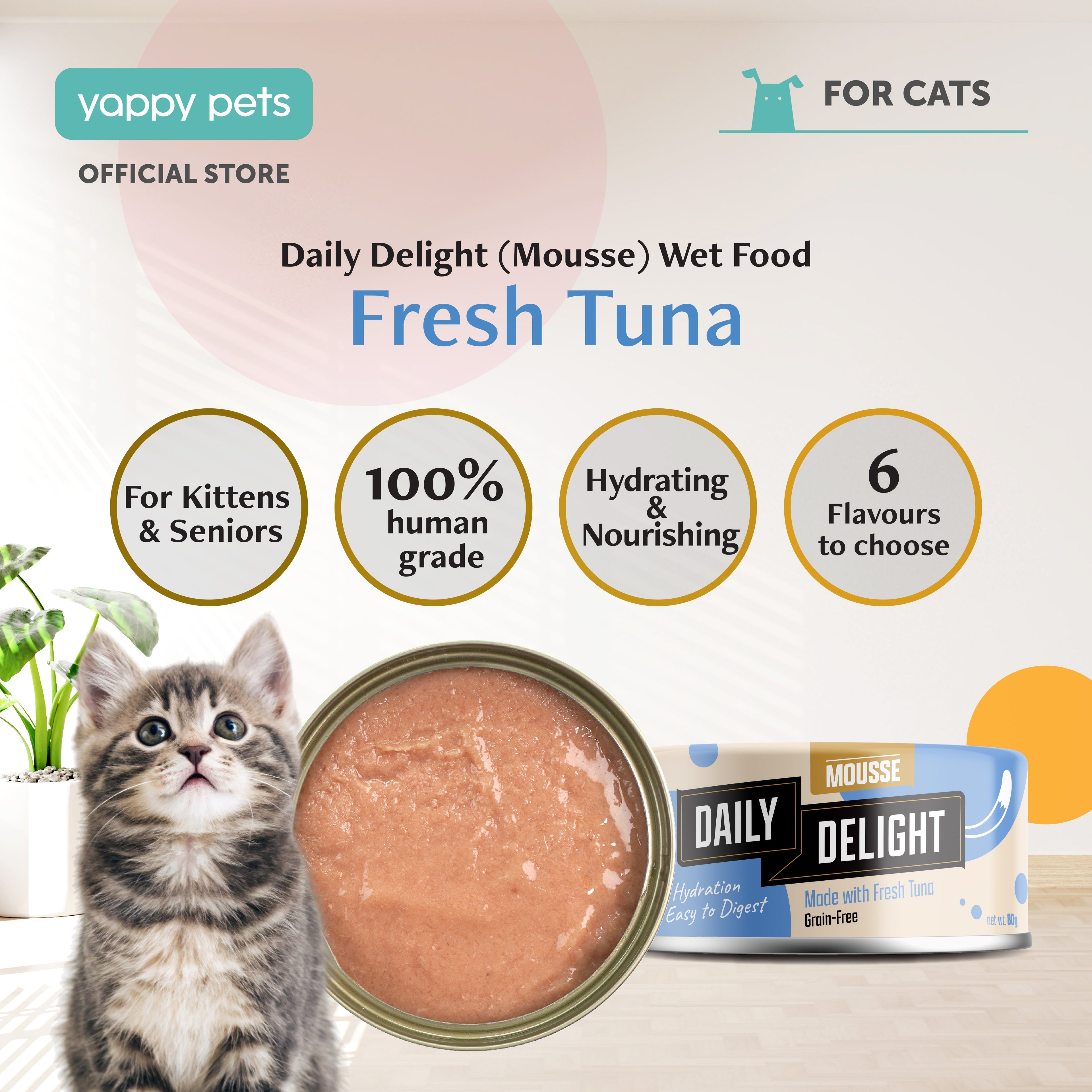 Daily Delight Mousse Cat Wet Food 80g