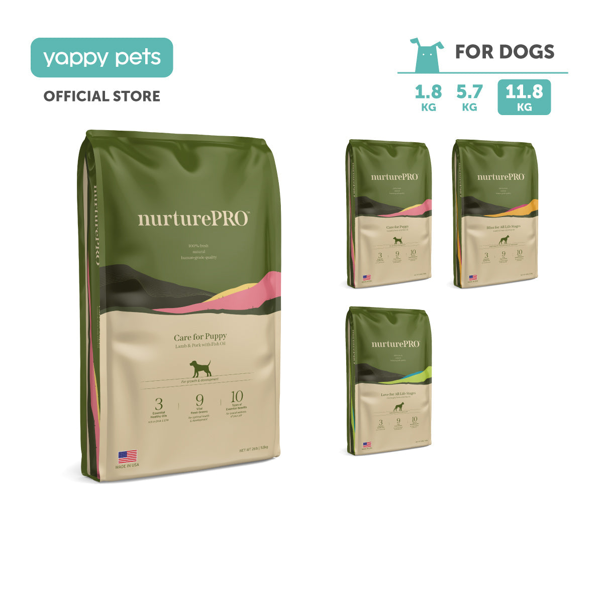 nurturepro™ Hypoallergenic Food with Fish Oil Dog Dry Food 11.8kg