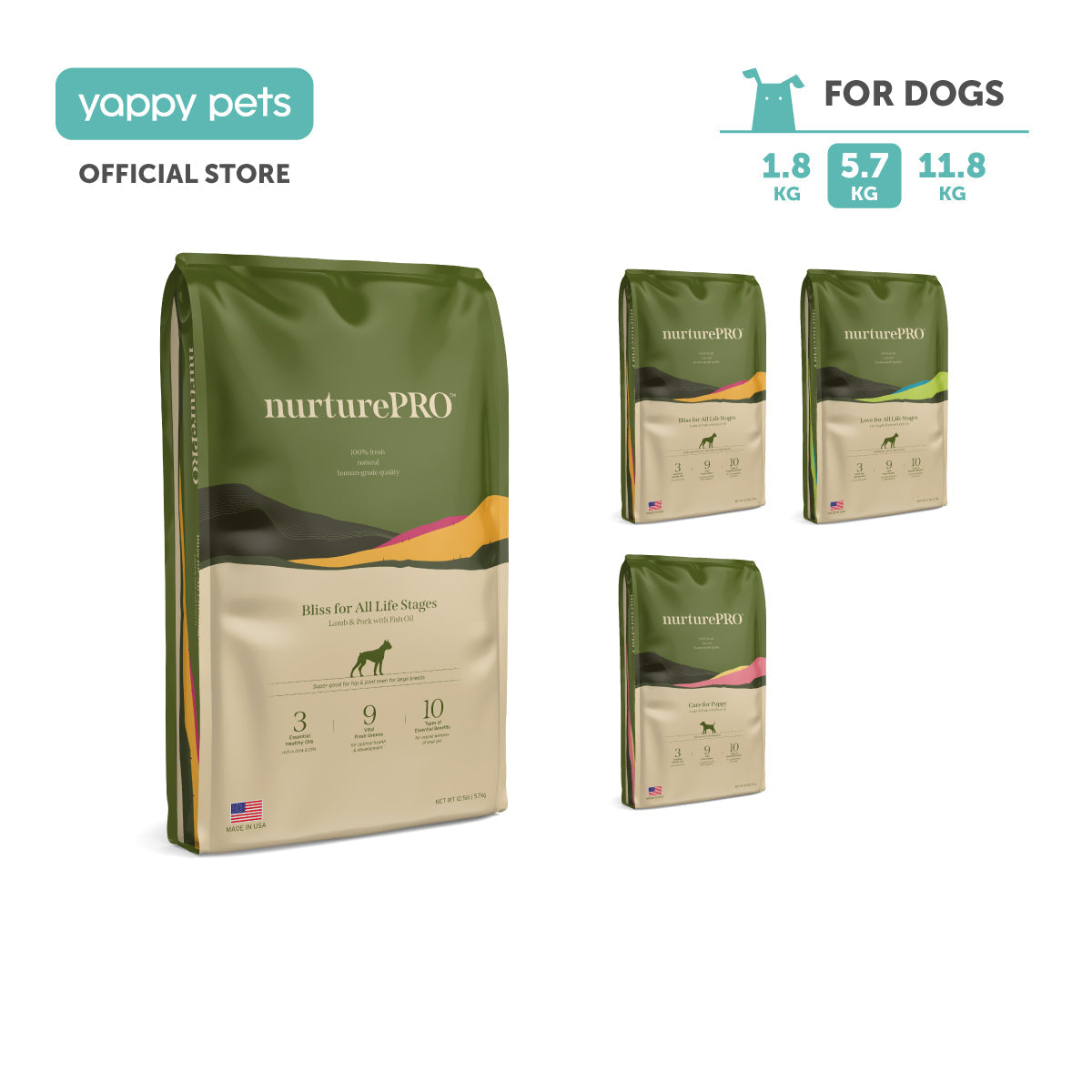 nurturepro™ Hypoallergenic Food with Fish Oil Dog Dry Food 5.7kg