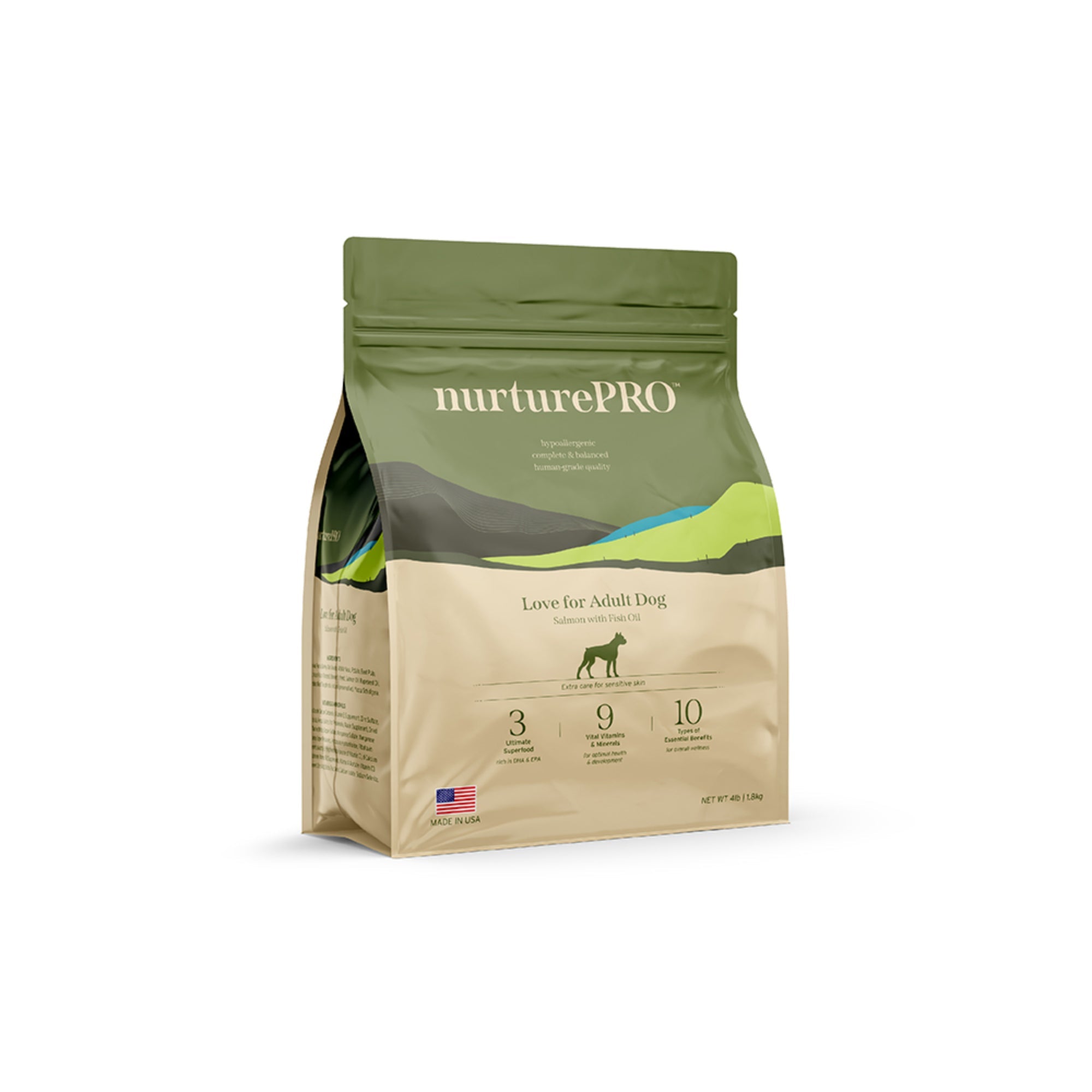 nurturepro™ Hypoallergenic Food with Fish Oil Dog Dry Food 1.8kg