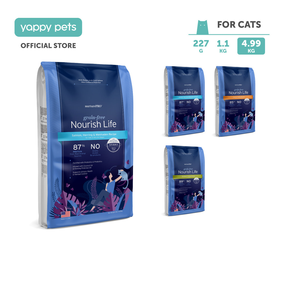 nurturepro™ Nourish Life Grain-free Cat Dry Food 4.99kg