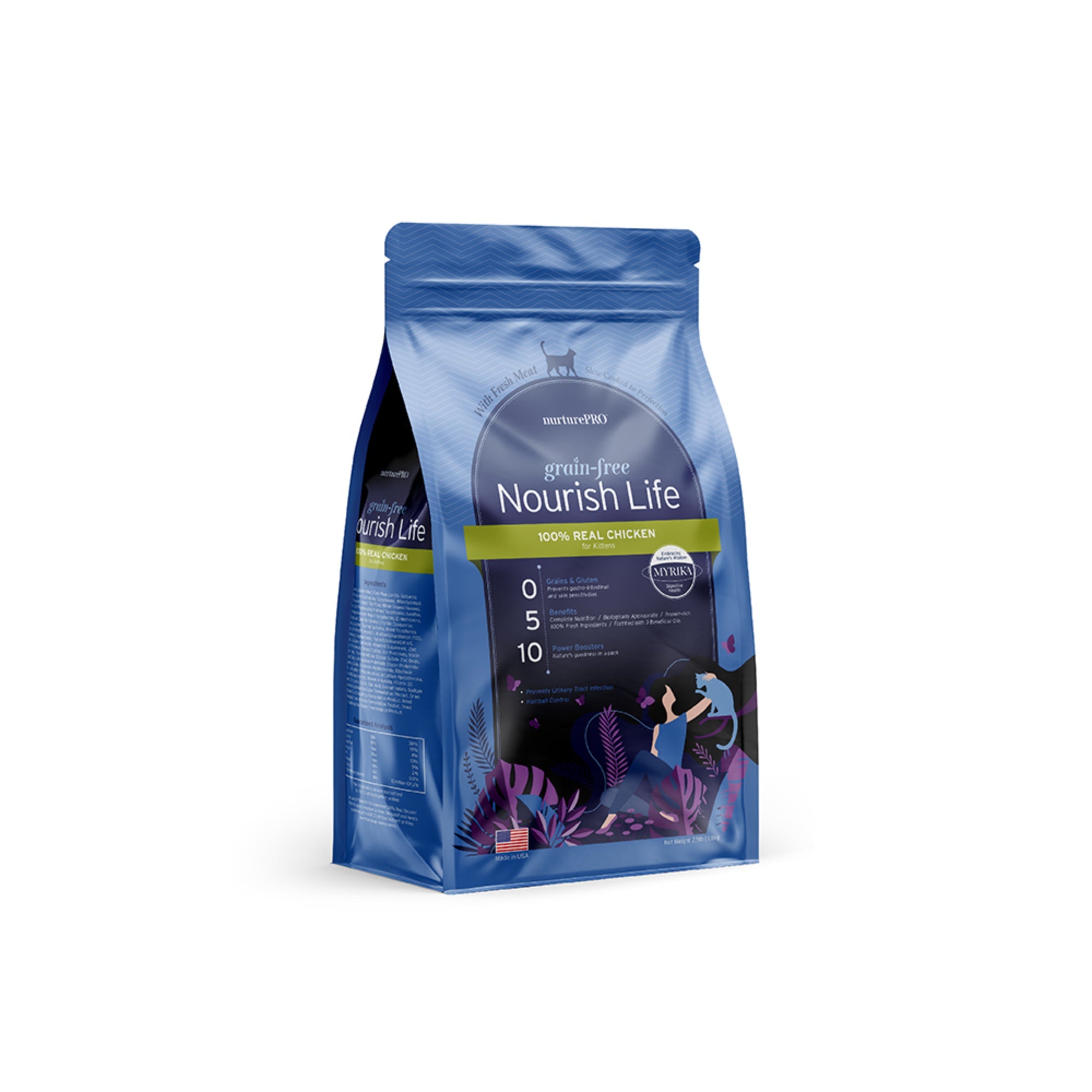 nurturepro | Grain Free Chicken and Turkey Kitten Dry Food 1.1kg