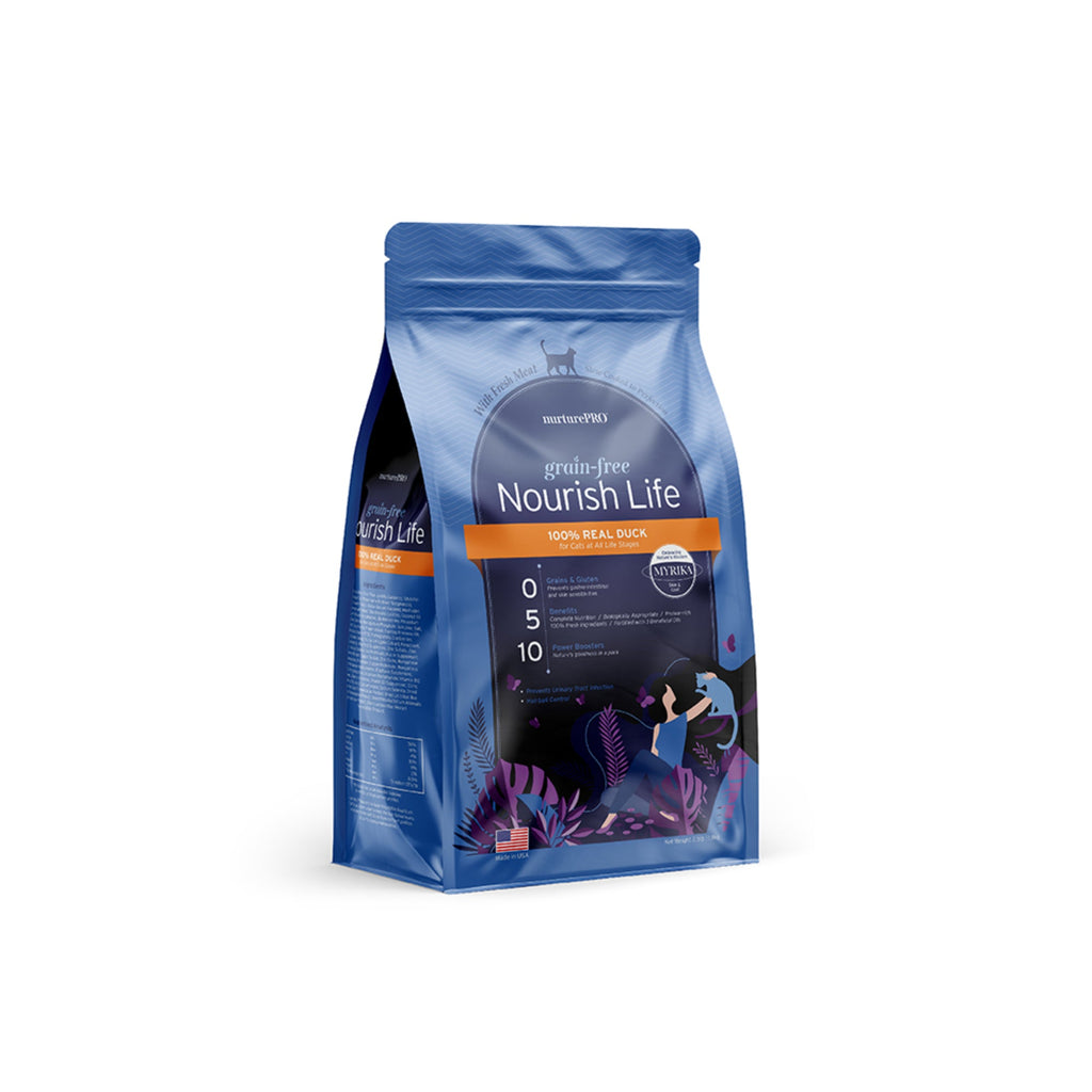 nurturepro | Grain Free Duck and Turkey Cat Dry Food for all Life Stages 1.1kg