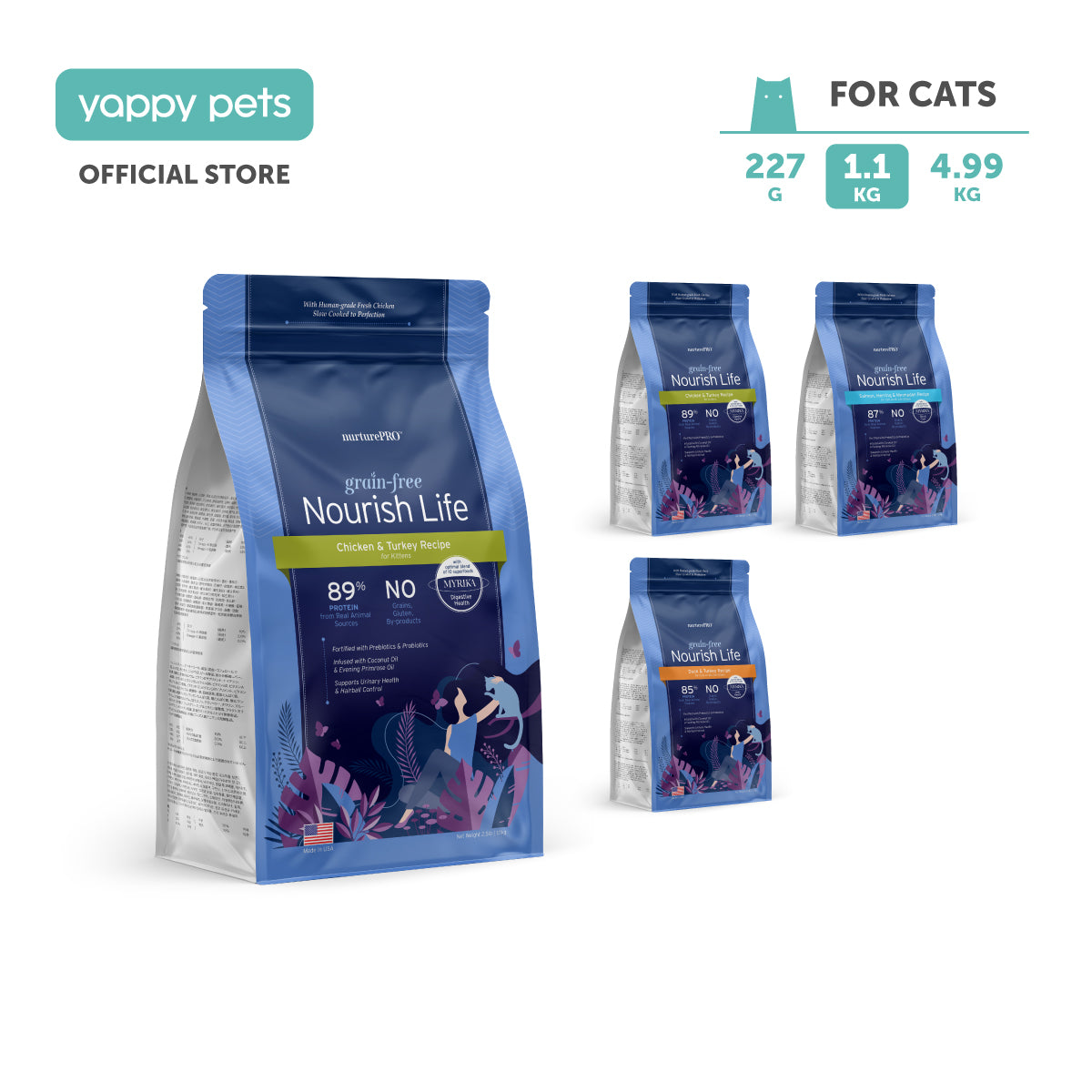 nurturepro™ Nourish Life Grain-free Cat Dry Food 1.1kg