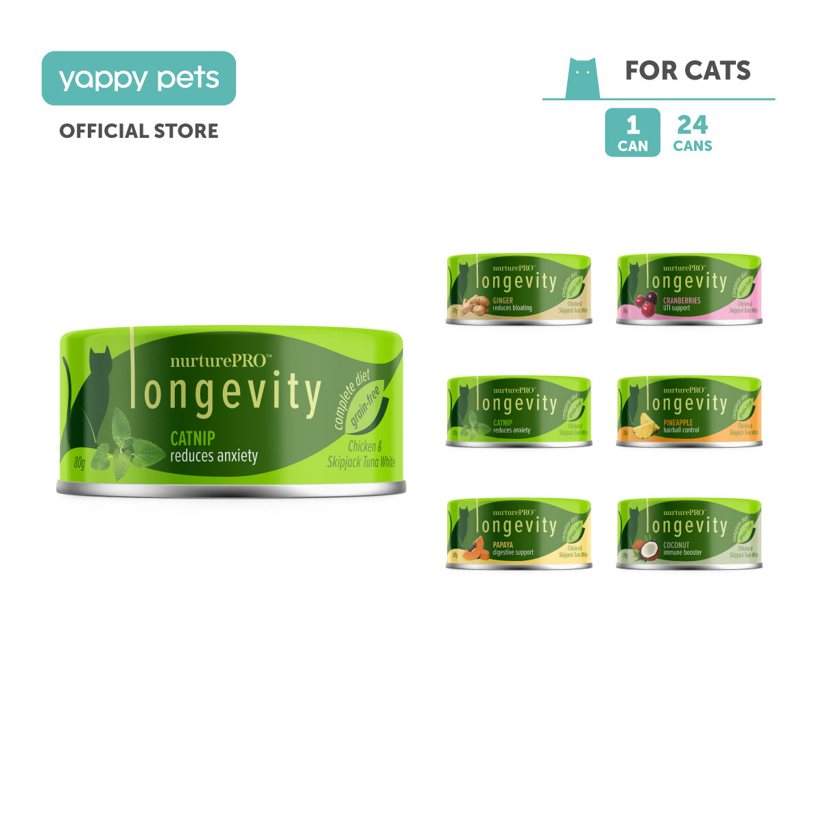 nurturepro™ Longevity Chicken & Skipjack Tuna Cat Wet Food 80g