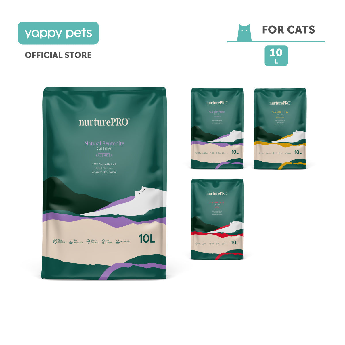 nurturepro™ Natural Bentonite Cat Litter 10L