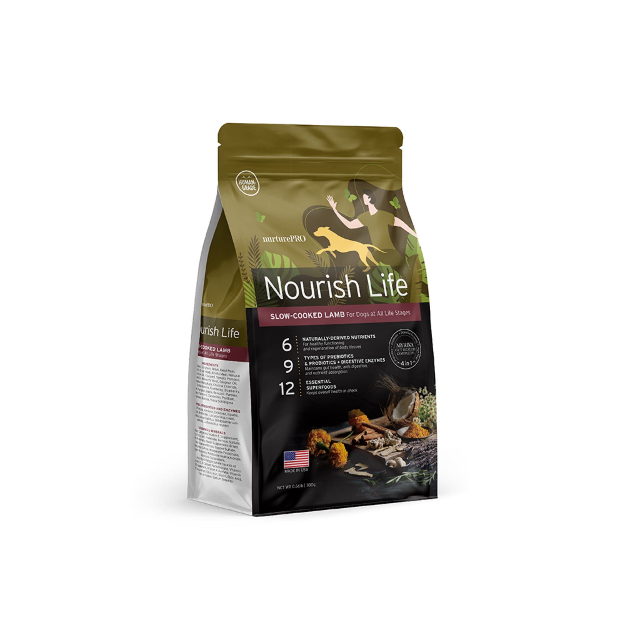 nurturepro Nourish Life Slow Cooked Lamb Dry Food for Dogs and Puppies 300g Sample