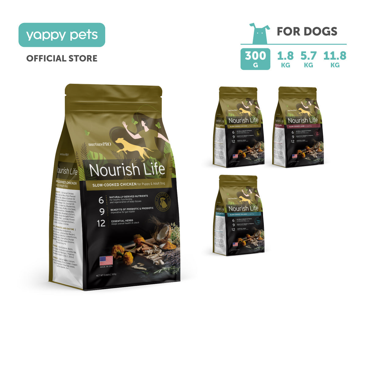 nurturepro™ Nourish Life Slow-cooked Dog Dry Food Trial Pack 300g