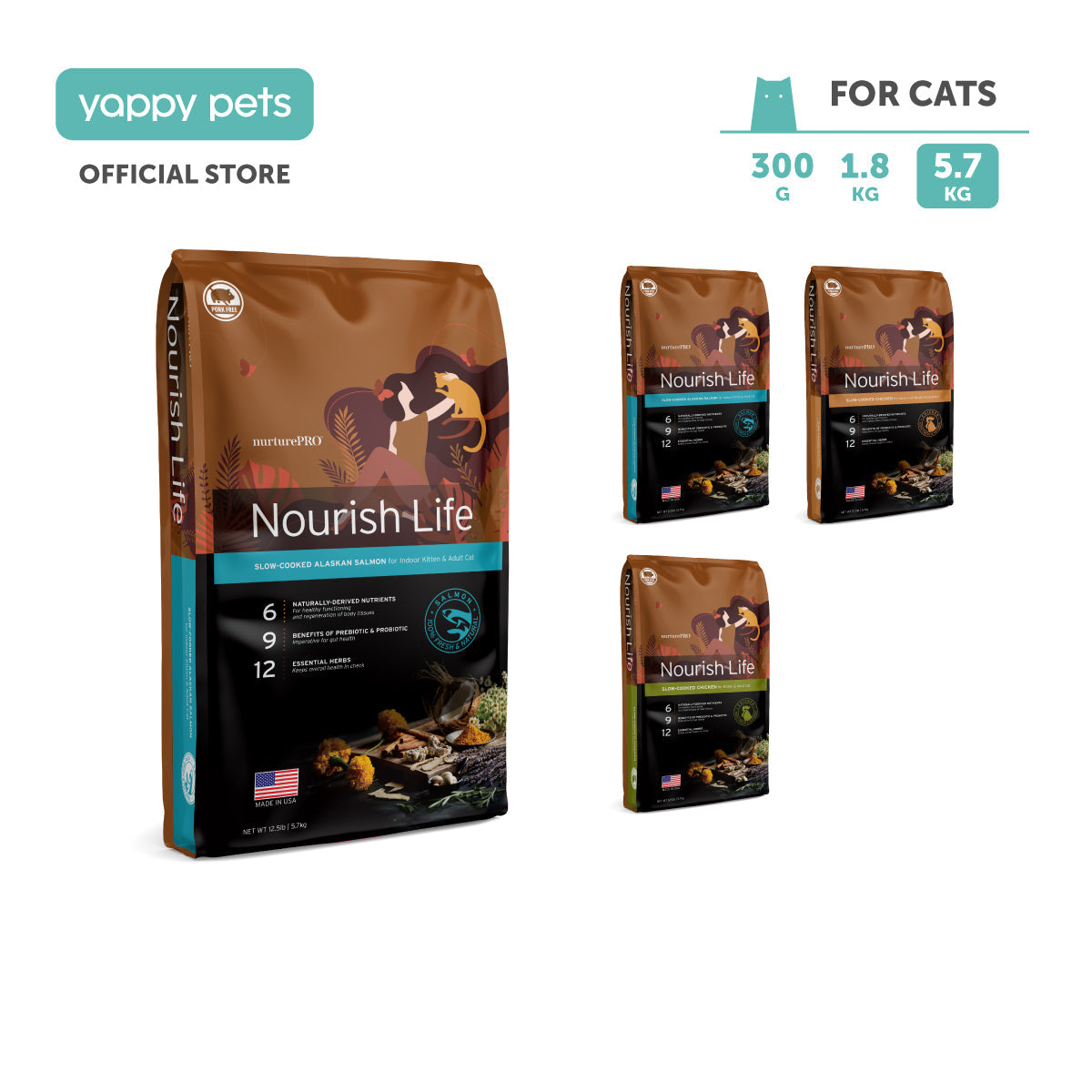 nurturepro™ Nourish Life Slow-cooked Dry Cat Food 5.7kg