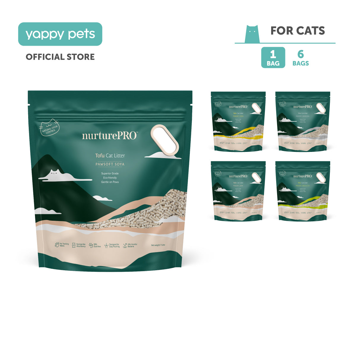 nurturepro™ Pawsoft Tofu Cat Litter 7L