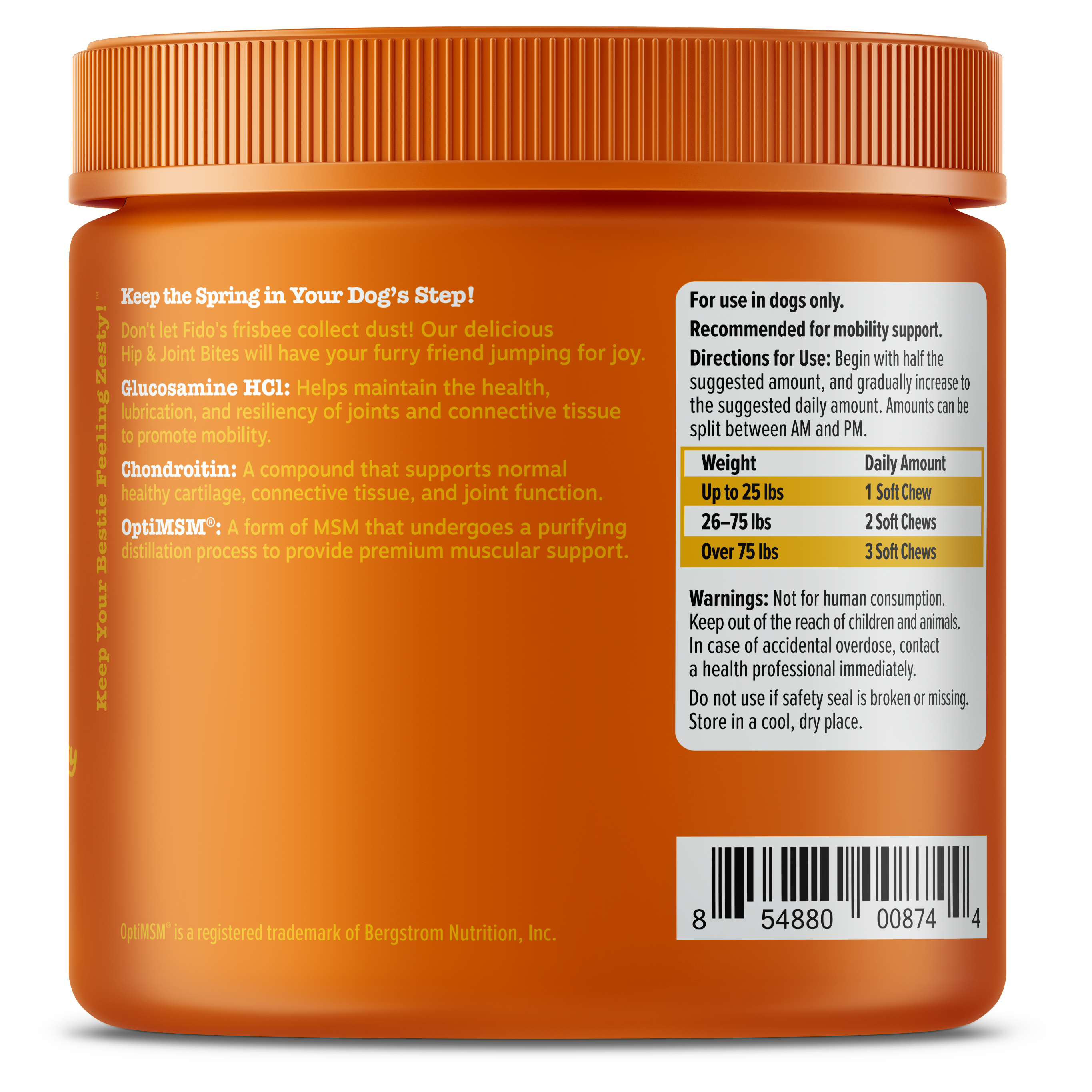 Zesty Paws Hip & Joint Bites Dog Supplements 90ct