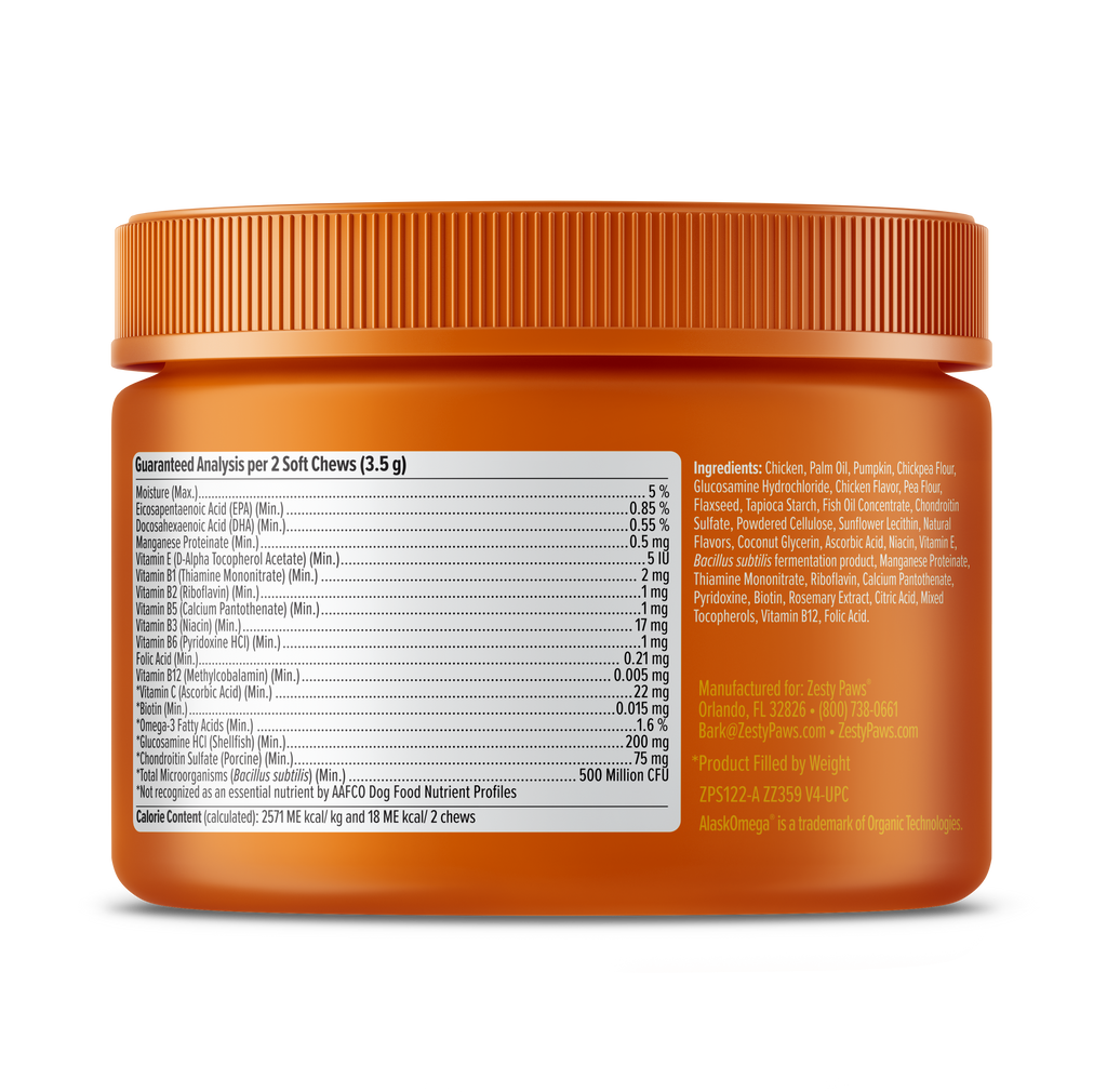 Zesty Paws Mini Bites Dog Supplements 90ct