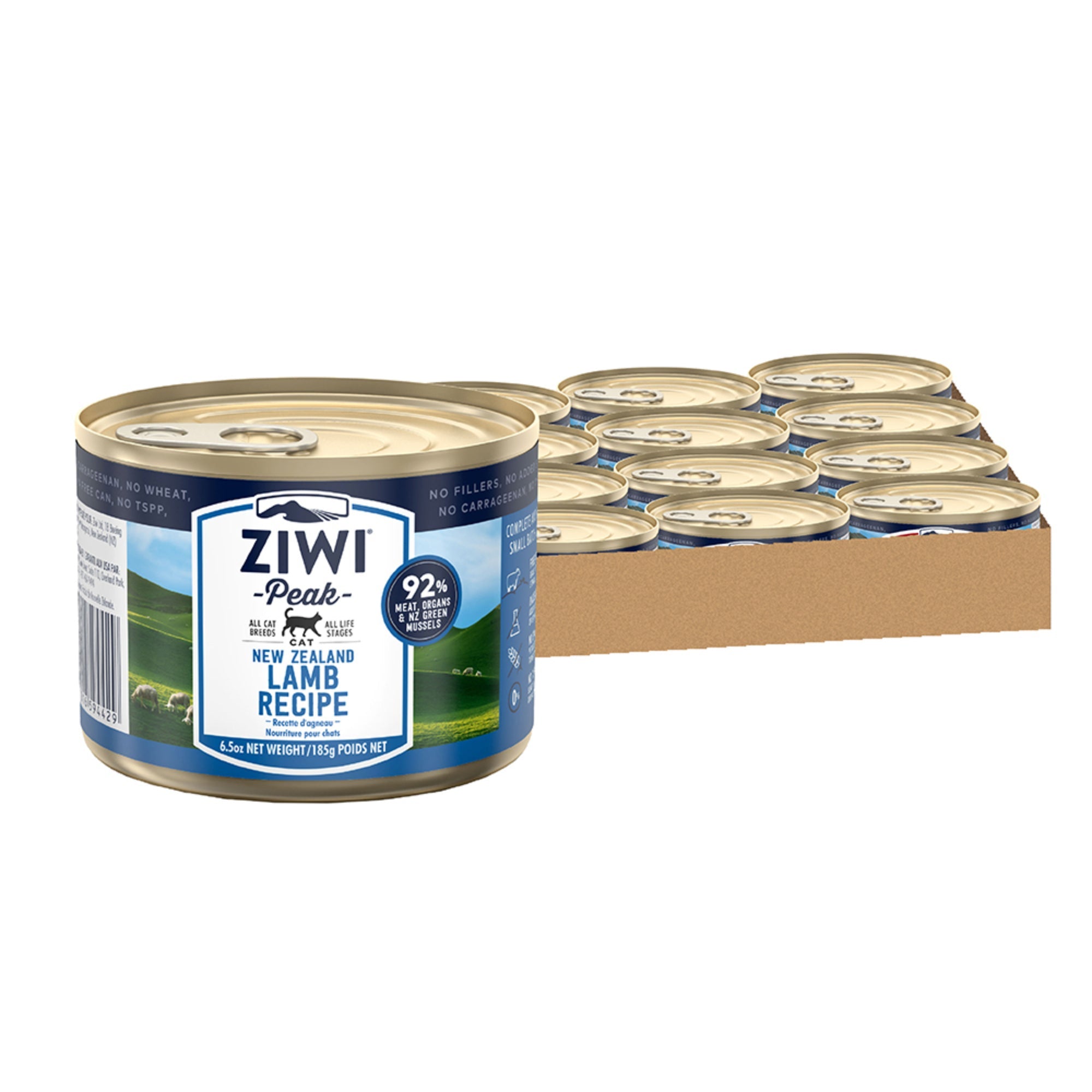 Ziwi Peak Originals Wet Cat Food 185g x 12 (Carton)