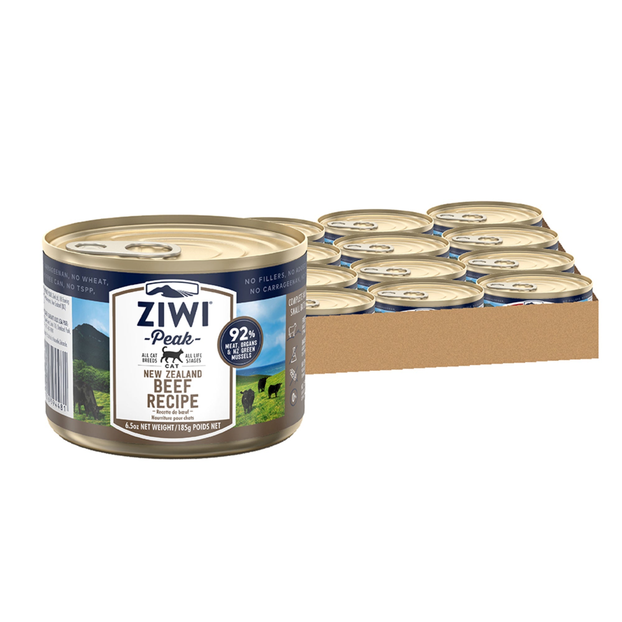 Ziwi Peak Originals Wet Cat Food 185g x 12 (Carton)