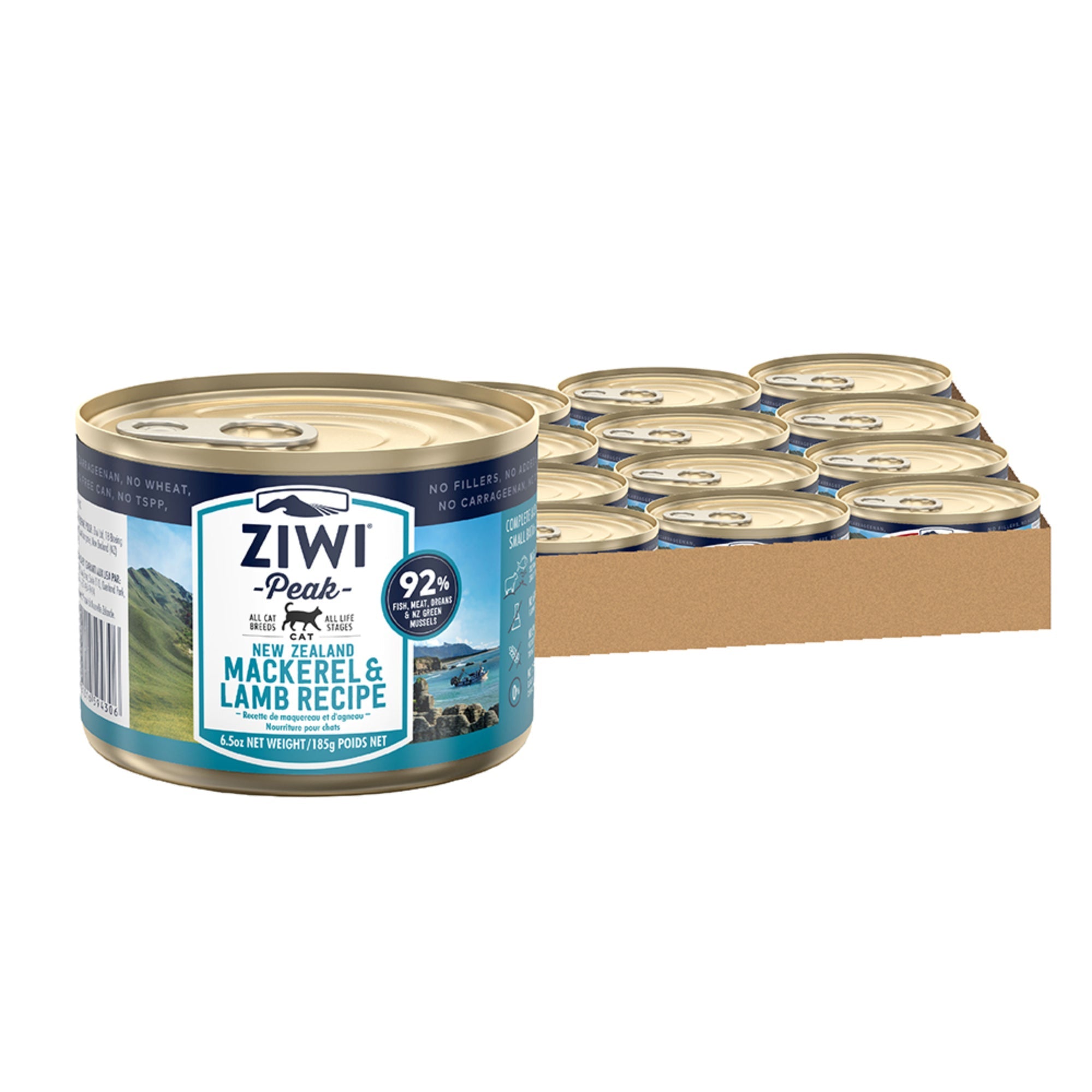 Ziwi Peak Originals Wet Cat Food 185g x 12 (Carton)