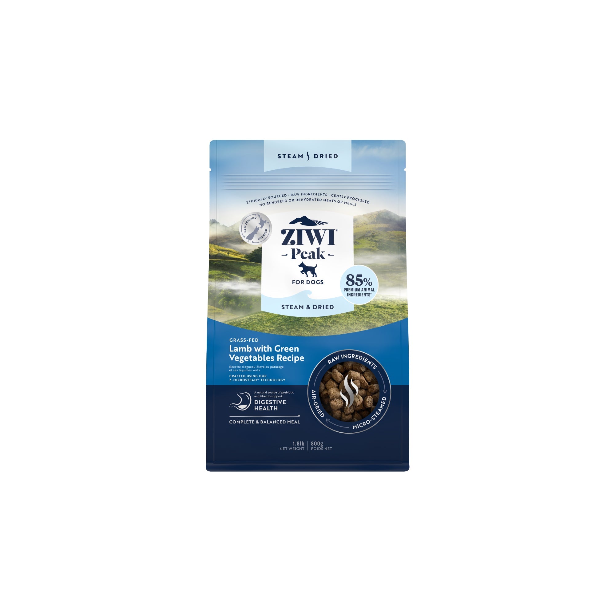 Ziwi Peak Steam & Dried Dog Food 800g