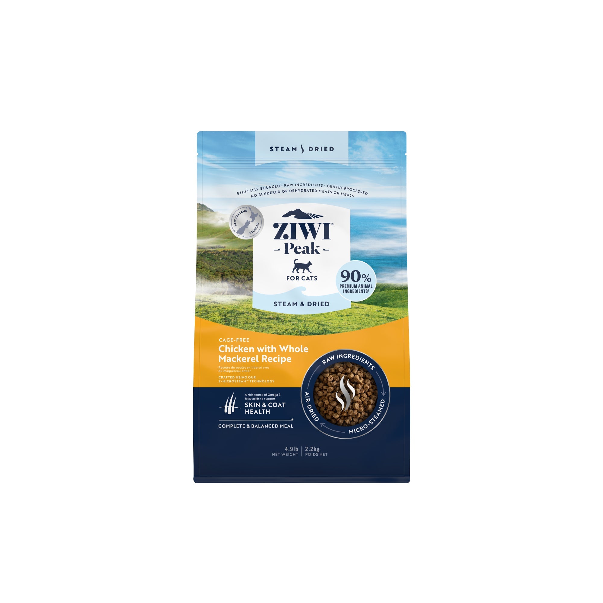 Ziwi Peak Steam & Dried Cat Food 2.2kg
