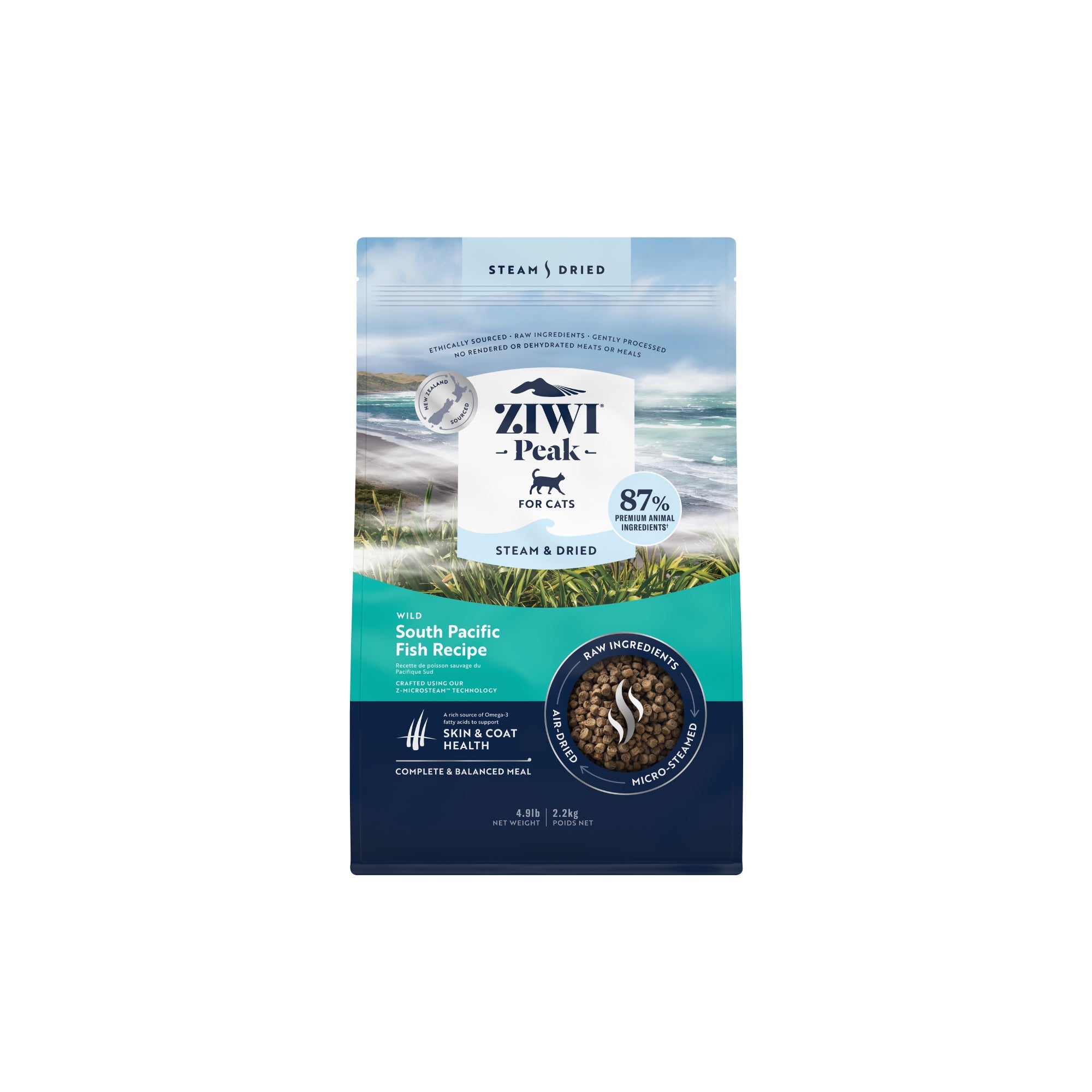 Ziwi Peak Steam & Dried Cat Food 2.2kg