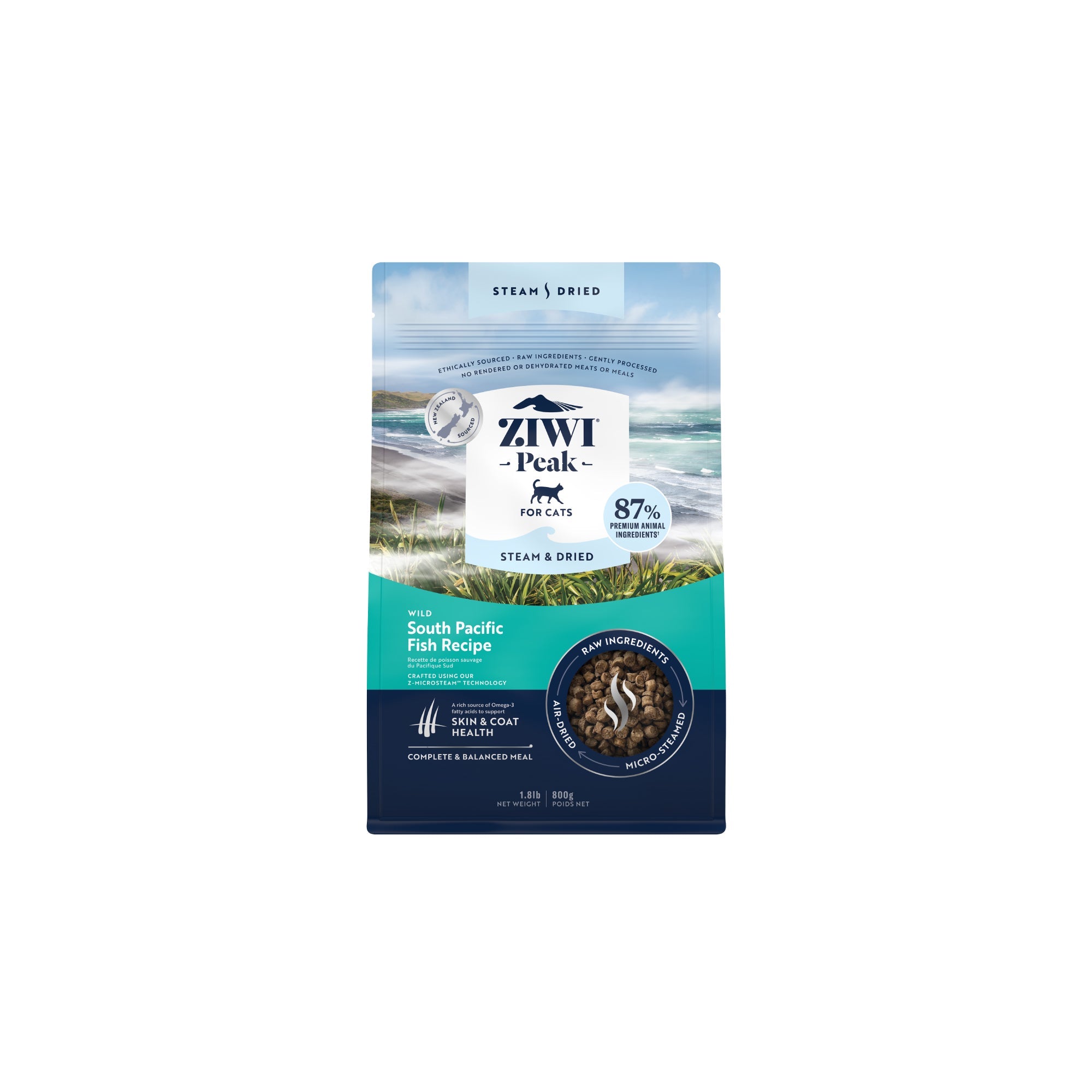 Ziwi Peak Steam & Dried Cat Food 800g
